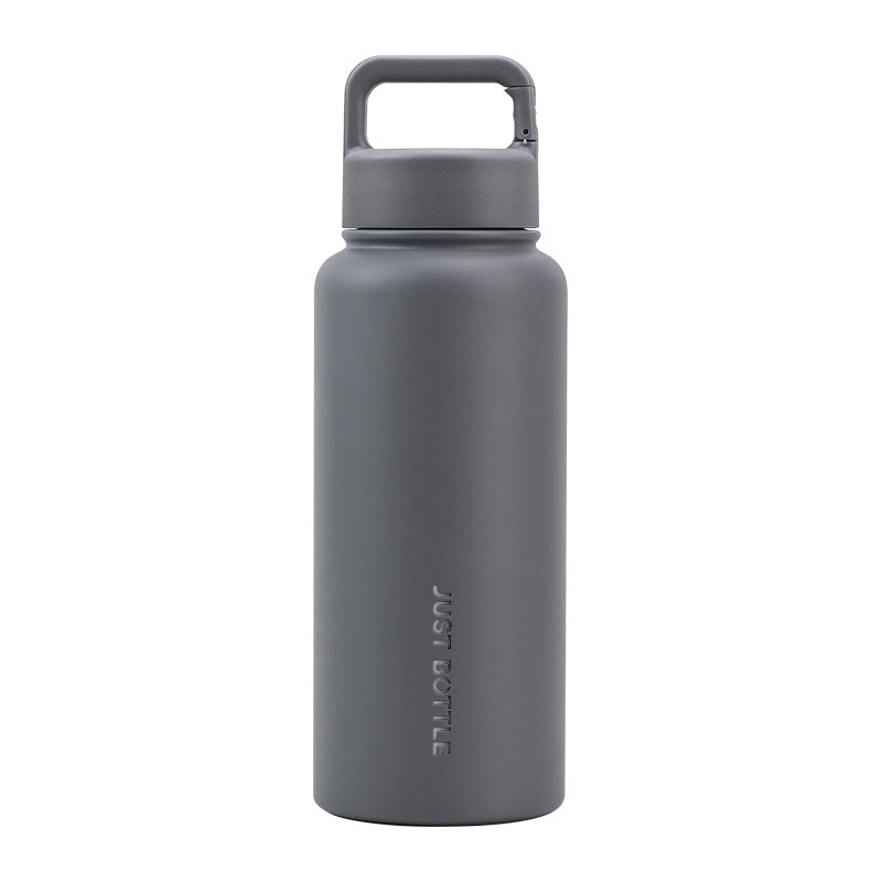 Gray Jumbo Clipper Bottle 950ml (32oz) – Custom Logo Water Bottle by Just Bottle