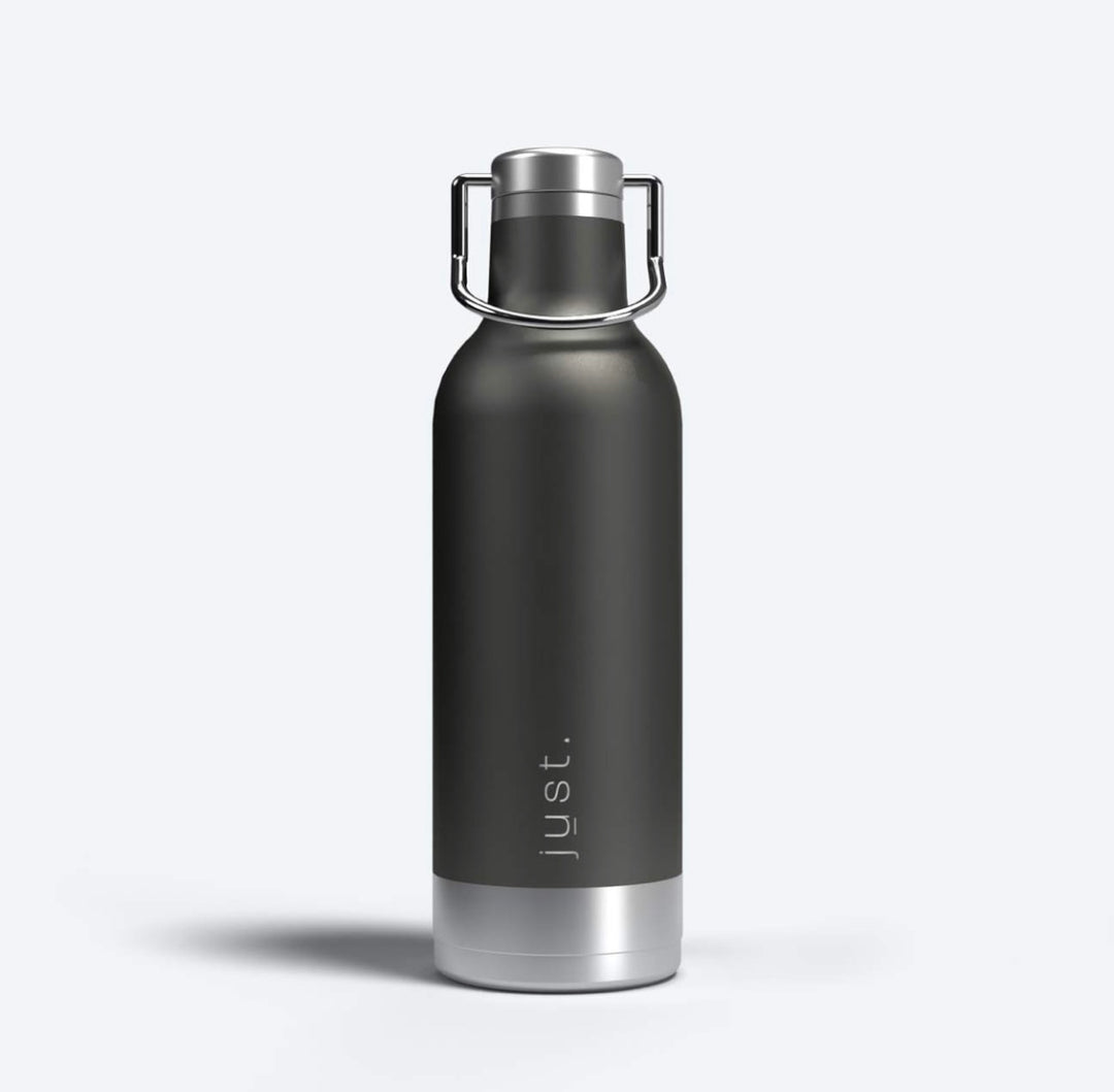 Flint grey lightweight bottle with carry handle