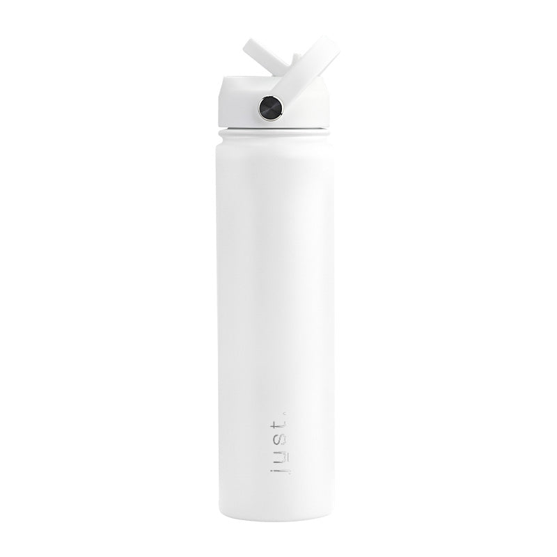 White 750ml / 25 oz Company Logo Reusable Water Bottle - Just Bottle Tall Pioneer