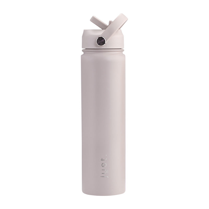 Light grey 750ml / 25 oz Company Logo Reusable Water Bottle - Just Bottle Tall Pioneer