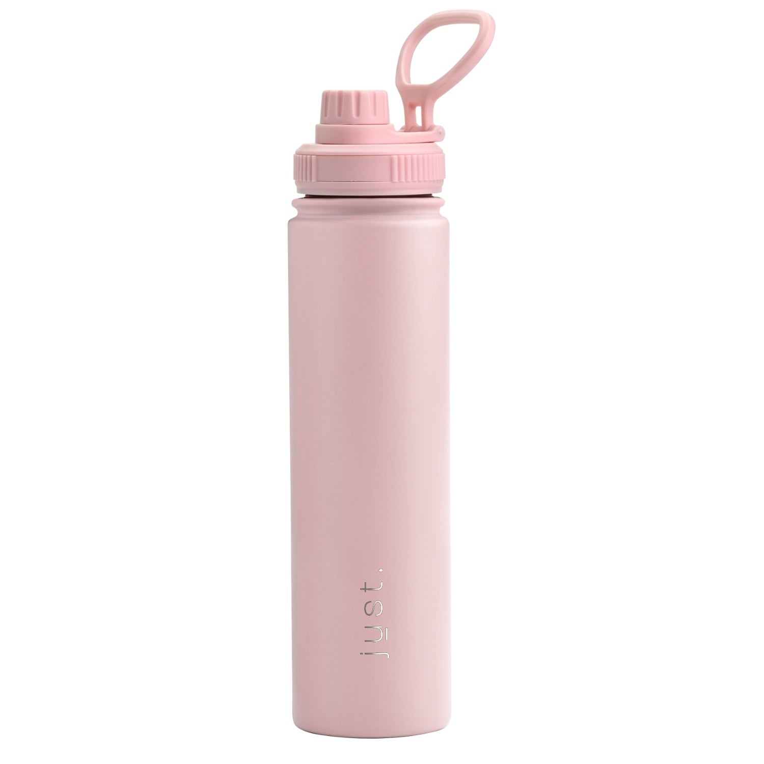 Pink 750ml / 25 oz business logo stainless steel water bottle with small cap lid - Just Bottle Tall Urban