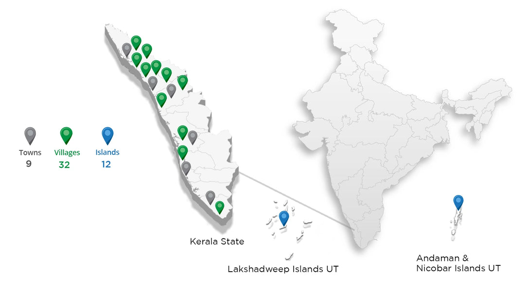 map of Kerala India