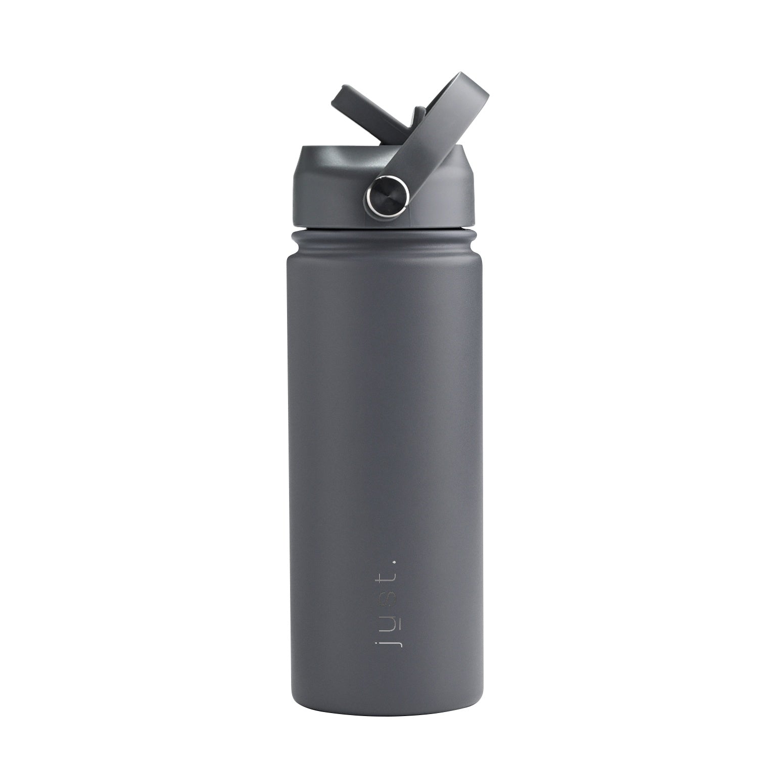 Grey 550ml 18 oz custom stainless steel water bottle with straw lid and company logo – Just Bottle Pioneer