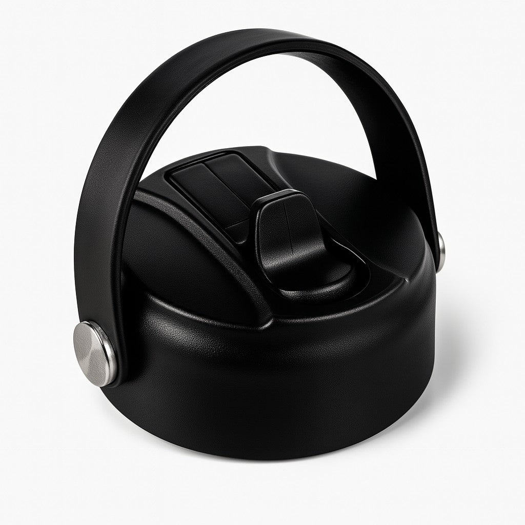 black straw lid - replacement lid for reusable water bottles