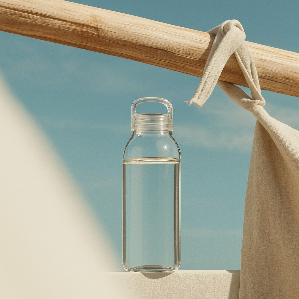 Just Bottle Zen Glass Water Bottle 500ml 16 oz