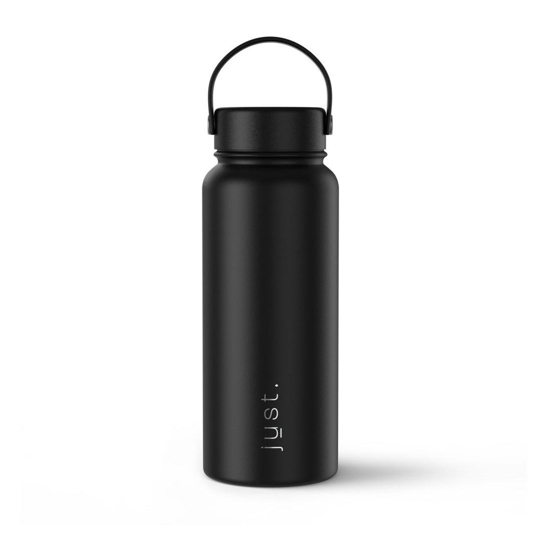 black thermos water bottle