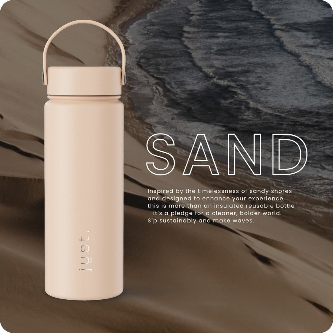 Beige Bottle | Sand Beige Stainless Steel Water Bottle – Just Bottle